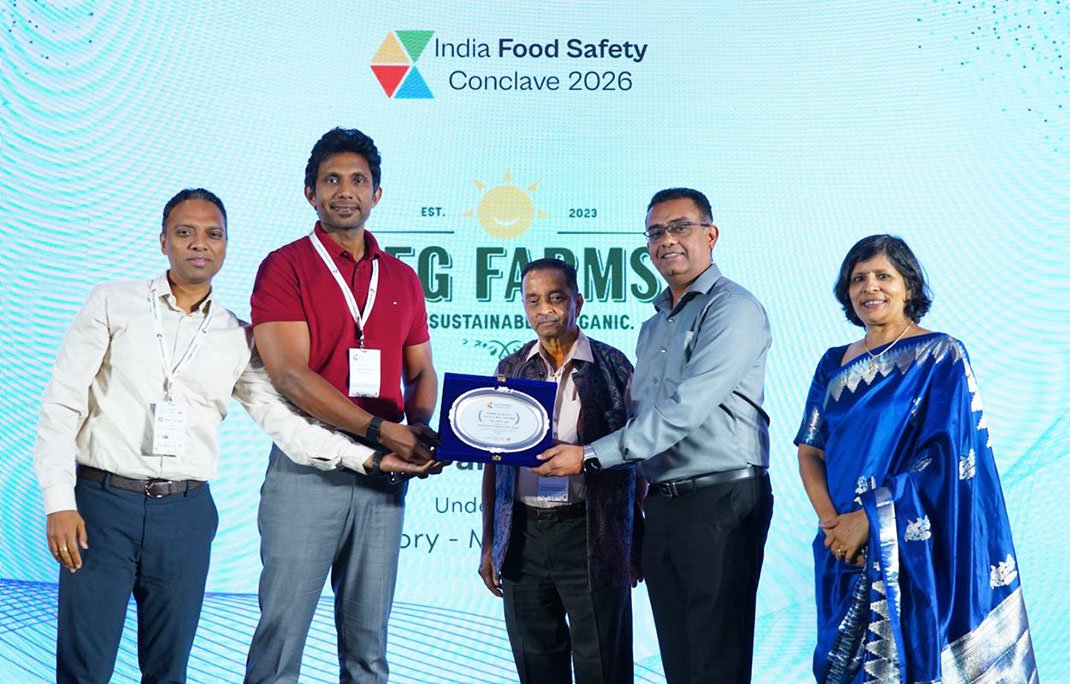 FFG Farms receiving the Food Safety Culture Award at the India Food Safety Conclave 2026