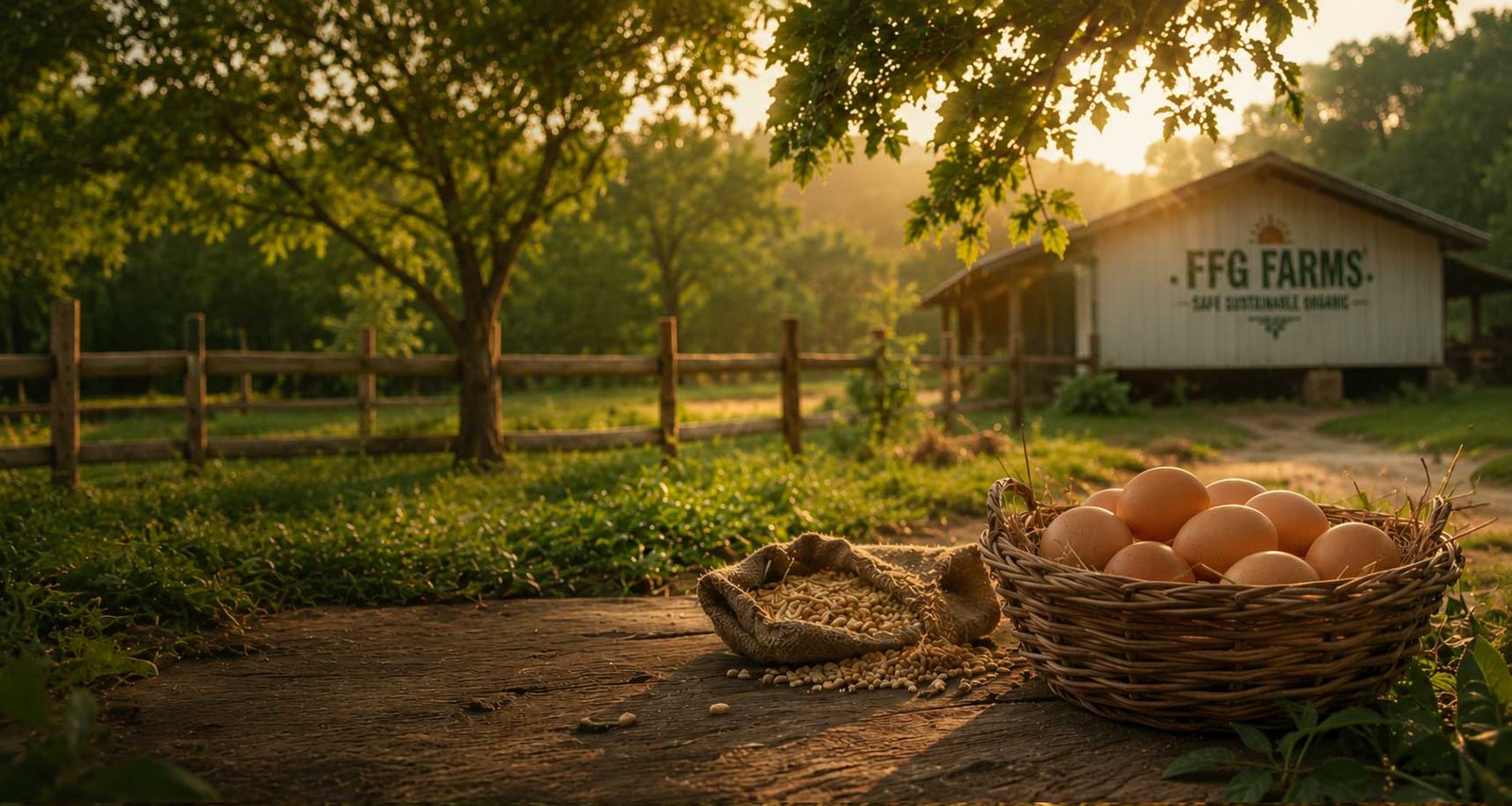 FFG Farms team and hens at the Kerala farm